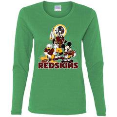 Mickey Mouse Washington Redskins American Football Nfl Sports Shirt Women Long Sleeve Shirt Women Long Sleeve Shirt - parenttees