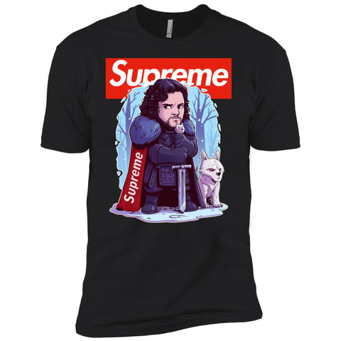 Supreme Game Of Thrones T-shirt Men Short Sleeve T-Shirt Black / X-Small Men Short Sleeve T-Shirt - parenttees