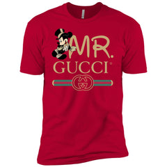 Gucci Couple Disney Mickey Valentine's Day T-shirt Men Short Sleeve T-Shirt Men Short Sleeve T-Shirt - parenttees