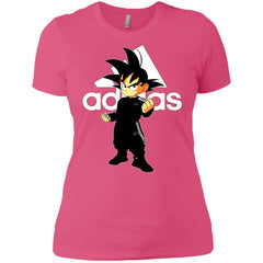 Goku Treding Adidas White T-shirt Women Cotton T-Shirt Women Cotton T-Shirt - parenttees