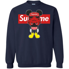 Supreme Robot Mickey Hot T-shirt Crewneck Pullover Sweatshirt Crewneck Pullover Sweatshirt - parenttees