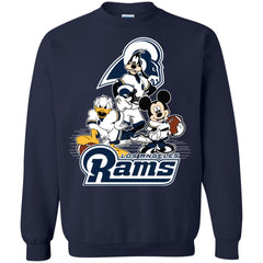 Mickey Mouse Los Angeles Rams American Football Nfl Sports Shirt Crewneck Pullover Sweatshirt Crewneck Pullover Sweatshirt - parenttees