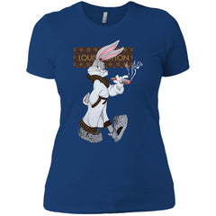 Louis Vuitton Rabbit Smoking Shirt Women Cotton T-Shirt Women Cotton T-Shirt - parenttees