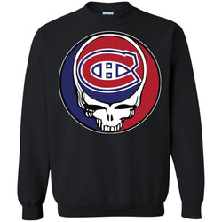 Montreal Canadiens Grateful Dead Steal Your Face Hockey Nhl Shirts Crewneck Pullover Sweatshirt