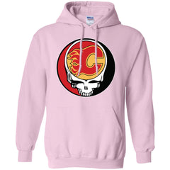 Calgary Flames Grateful Dead Steal Your Face Hockey Nhl Shirts Pullover Hoodie Sweatshirt Pullover Hoodie Sweatshirt - parenttees