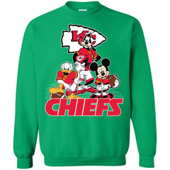 Mickey Mouse Kansas City Chiefs American Football Nfl Sports Shirt Crewneck Pullover Sweatshirt Crewneck Pullover Sweatshirt - parenttees