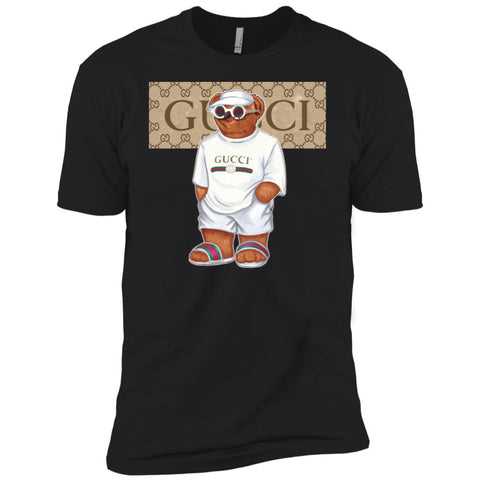 Best Life Gucci Bear T-shirt Men Short Sleeve T-Shirt Black / X-Small Men Short Sleeve T-Shirt - parenttees