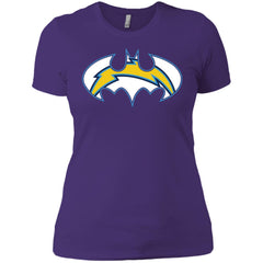 We Are The Los Angeles Chargers Batman Nfl Mashup Women Cotton T-Shirt Women Cotton T-Shirt - parenttees