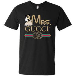 Mrs Minnie Gucci Couple Disney Shirt Valentine's Day T-shirt Men V-Neck T-Shirt