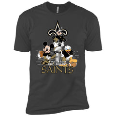Nfl – New Orleans Saints Donald Duck Goofy Mickey Mouse Super Bowl 2019 Football Men Short Sleeve T-Shirt Men Short Sleeve T-Shirt - parenttees