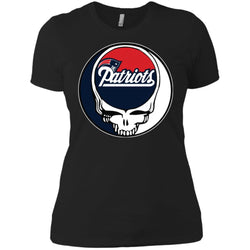 New England Patriots Grateful Dead Steal Your Face Football Nfl Shirts Women Cotton T-Shirt