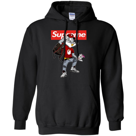 Supreme Rabbit Shirt Pullover Hoodie Sweatshirt Black / S Pullover Hoodie Sweatshirt - parenttees