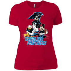 Mickey Mouse Carolina Panthers American Football Nfl Sports Shirt Women Cotton T-Shirt Women Cotton T-Shirt - parenttees