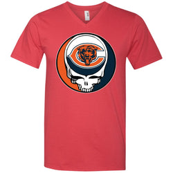 Chicago Bears Grateful Dead Steal Your Face Football Nfl Shirts Men V-Neck T-Shirt