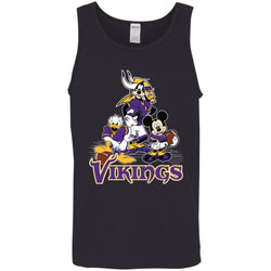 Mickey Mouse Minnesota Vikings American Football Nfl Sports Shirt Men Cotton Tank