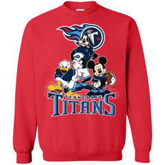 Mickey Mouse Tennessee Titans American Football Nfl Sports Shirt Crewneck Pullover Sweatshirt Crewneck Pullover Sweatshirt - parenttees