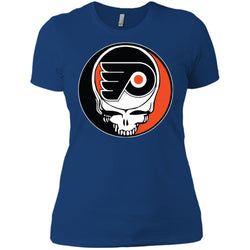 Philadelphia Flyers Grateful Dead Steal Your Face Hockey Nhl Shirts Women Cotton T-Shirt