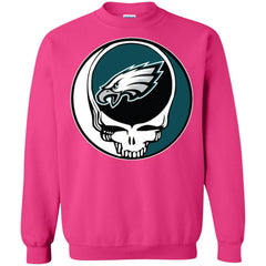 Philadelphia Eagles Grateful Dead Steal Your Face Football Nfl Shirts Crewneck Pullover Sweatshirt Crewneck Pullover Sweatshirt - parenttees