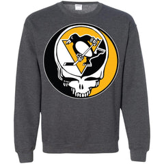 Pittsburgh Penguins Grateful Dead Steal Your Face Hockey Nhl Shirts Crewneck Pullover Sweatshirt Crewneck Pullover Sweatshirt - parenttees