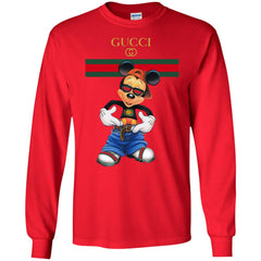 Gucci Logo Mickey Gift Trending T-shirt Men Long Sleeve Shirt Men Long Sleeve Shirt - parenttees