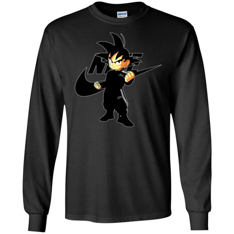 Goku Nike Best Shirt Trending T-shirt Men Long Sleeve Shirt Black / S Men Long Sleeve Shirt - parenttees