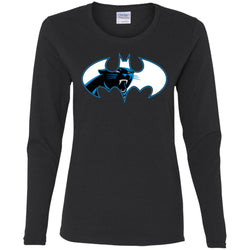 We Are The Carolina Panthers Batman Nfl Mashup Women Long Sleeve Shirt