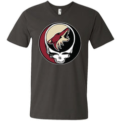 Arizona Coyotes Grateful Dead Steal Your Face Hockey Nhl Shirts Men V-Neck T-Shirt Men V-Neck T-Shirt - parenttees