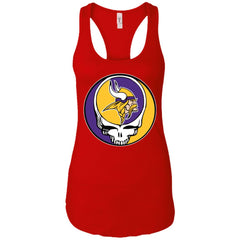 Minnesota Vikings Grateful Dead Steal Your Face Football Nfl Shirts Women Tank Top Women Tank Top - parenttees