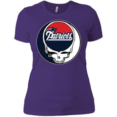 New England Patriots Grateful Dead Steal Your Face Football Nfl Shirts Women Cotton T-Shirt Women Cotton T-Shirt - parenttees