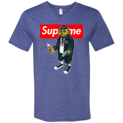 Supreme Bear Guns T-shirt Men V-Neck T-Shirt