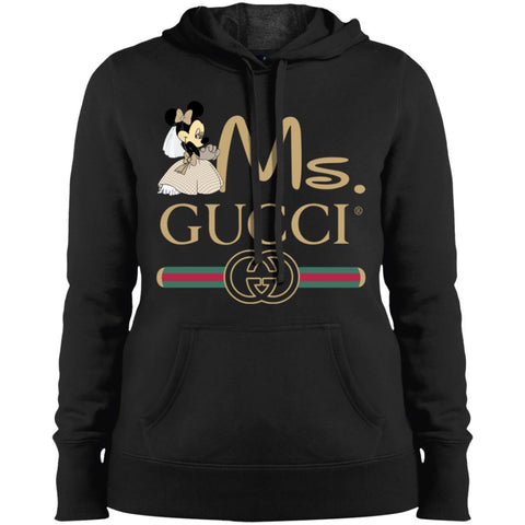 Ms Minnie Gucci Couple Disney Shirt Valentine's Day T-shirt Women Hooded Sweatshirt Black / X-Small Women Hooded Sweatshirt - parenttees