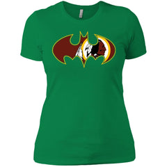 We Are The Washington Redskins Batman Nfl Mashup Women Cotton T-Shirt Women Cotton T-Shirt - parenttees