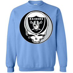 Oakland Raiders Grateful Dead Steal Your Face Football Nfl Shirts Crewneck Pullover Sweatshirt Crewneck Pullover Sweatshirt - parenttees