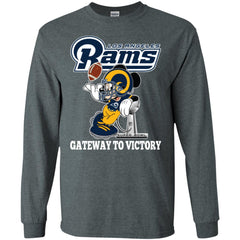 Los Angeles Rams Gateway To Victory Super Bowl 2019 Mickey Mouse Football Nfl Men Long Sleeve Shirt Men Long Sleeve Shirt - parenttees