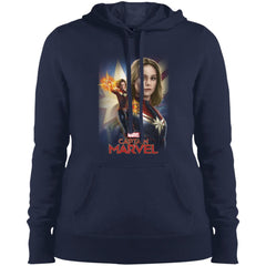 Marvel Captain Marvel Powers Portrait Women Hooded Sweatshirt Women Hooded Sweatshirt - parenttees