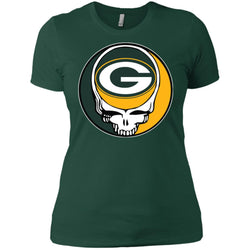 Green Bay Packer Grateful Dead Steal Your Face Football Nfl Shirts Women Cotton T-Shirt