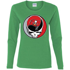 Tampa Bay Buccaneers Grateful Dead Steal Your Face Football Nfl Shirts Women Long Sleeve Shirt Women Long Sleeve Shirt - parenttees