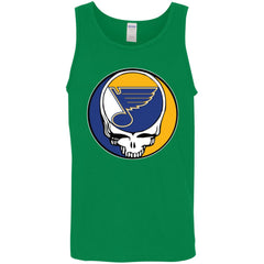 St Louis Blues Grateful Dead Steal Your Face Hockey Nhl Shirts Men Cotton Tank Men Cotton Tank - parenttees