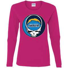 Los Angeles Chargers Grateful Dead Steal Your Face Football Nfl Shirts Women Long Sleeve Shirt Women Long Sleeve Shirt - parenttees