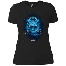 Captain Marvel Goose Blue Galaxy Portrait Women Cotton T-Shirt