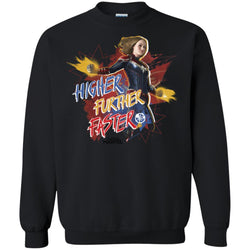 Captain Marvel Movie Vintage Colors Powers Crewneck Pullover Sweatshirt