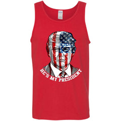 Donald Trump American Flag T-shirt Men Cotton Tank Men Cotton Tank - parenttees