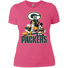 Mickey Mouse Green Bay Packer American Football Nfl Sports Shirt Women Cotton T-Shirt Women Cotton T-Shirt - parenttees