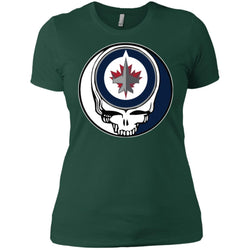 Winnipeg Jets Grateful Dead Steal Your Face Hockey Nhl Shirts Women Cotton T-Shirt