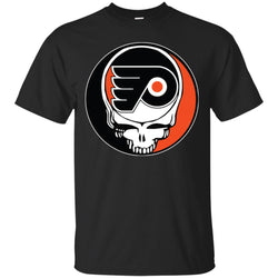 Philadelphia Flyers Grateful Dead Steal Your Face Hockey Nhl Shirts Men Cotton T-Shirt