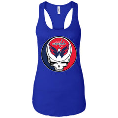 Washington Capitals Grateful Dead Steal Your Face Hockey Nhl Shirts Women Tank Top Women Tank Top - parenttees