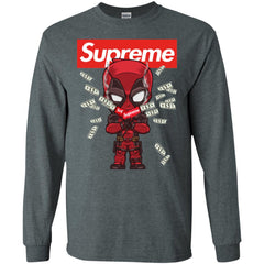 Supreme Deadpool Funny T-shirt Men Long Sleeve Shirt Men Long Sleeve Shirt - parenttees