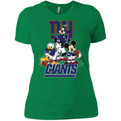 Mickey Mouse New York Giants American Football Nfl Sports Shirt Women Cotton T-Shirt Women Cotton T-Shirt - parenttees