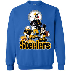 Mickey Mouse Pittsburgh Steelers American Football Nfl Sports Shirt Crewneck Pullover Sweatshirt Crewneck Pullover Sweatshirt - parenttees