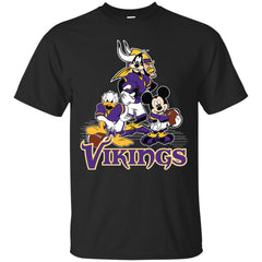 Mickey Mouse Minnesota Vikings American Football Nfl Sports Shirt Men Cotton T-Shirt Men Cotton T-Shirt - parenttees